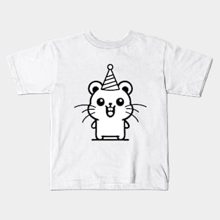Joyful Hamster Celebration Kids T-Shirt